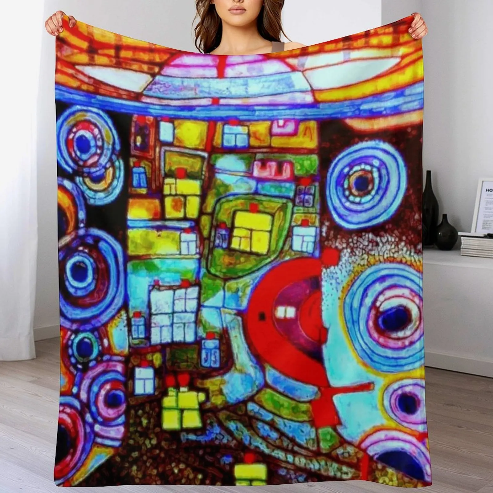 Qatar 813 neon Throw Blanket W - Home Office Qatar Travel review and price