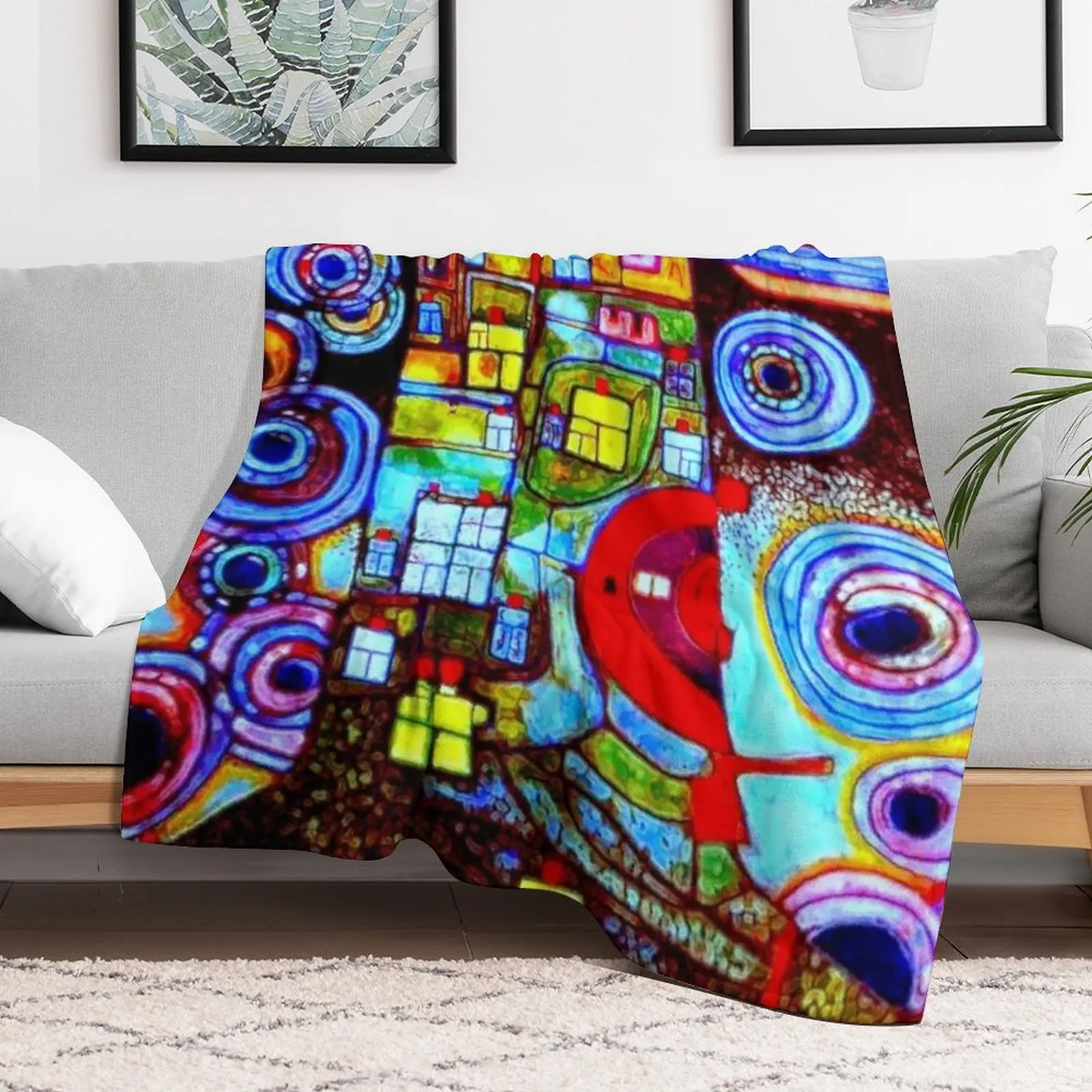 Qatar 813 neon Throw Blanket W - Home Office Qatar Travel review and price