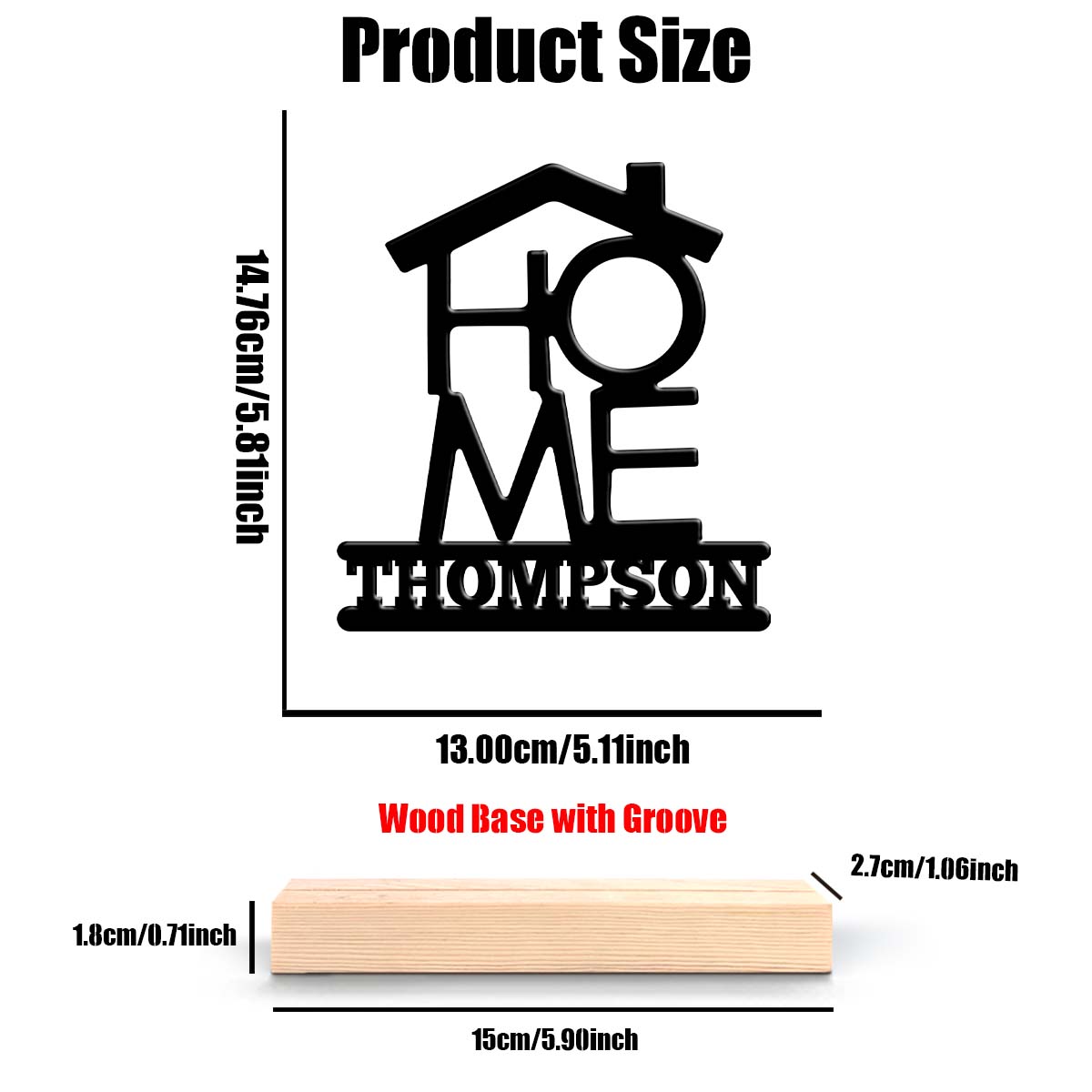 1Pc Csutom Home House Shape Wo - Home Office Gifts review and price