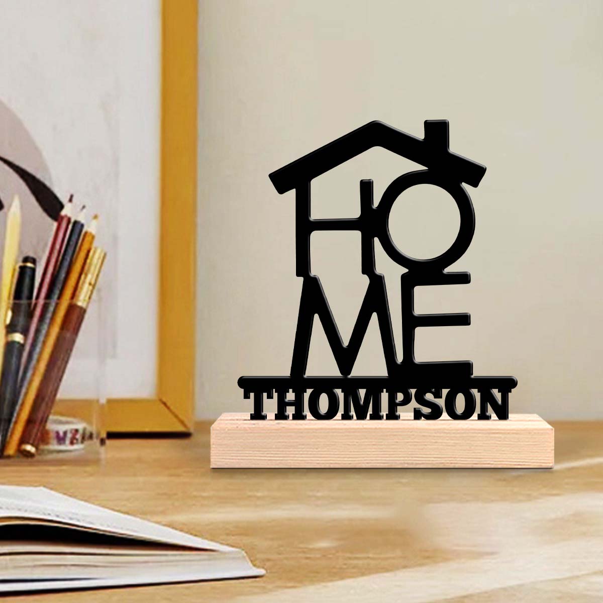 1Pc Csutom Home House Shape Wo - Home Office Gifts review and price