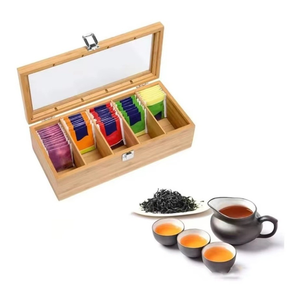 New Bamboo Tea bag Storage Box - Home Office Bagas review and price