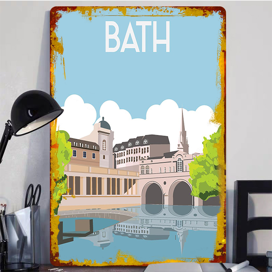 Bath England Cityscape Metal W - Home Office England review and price
