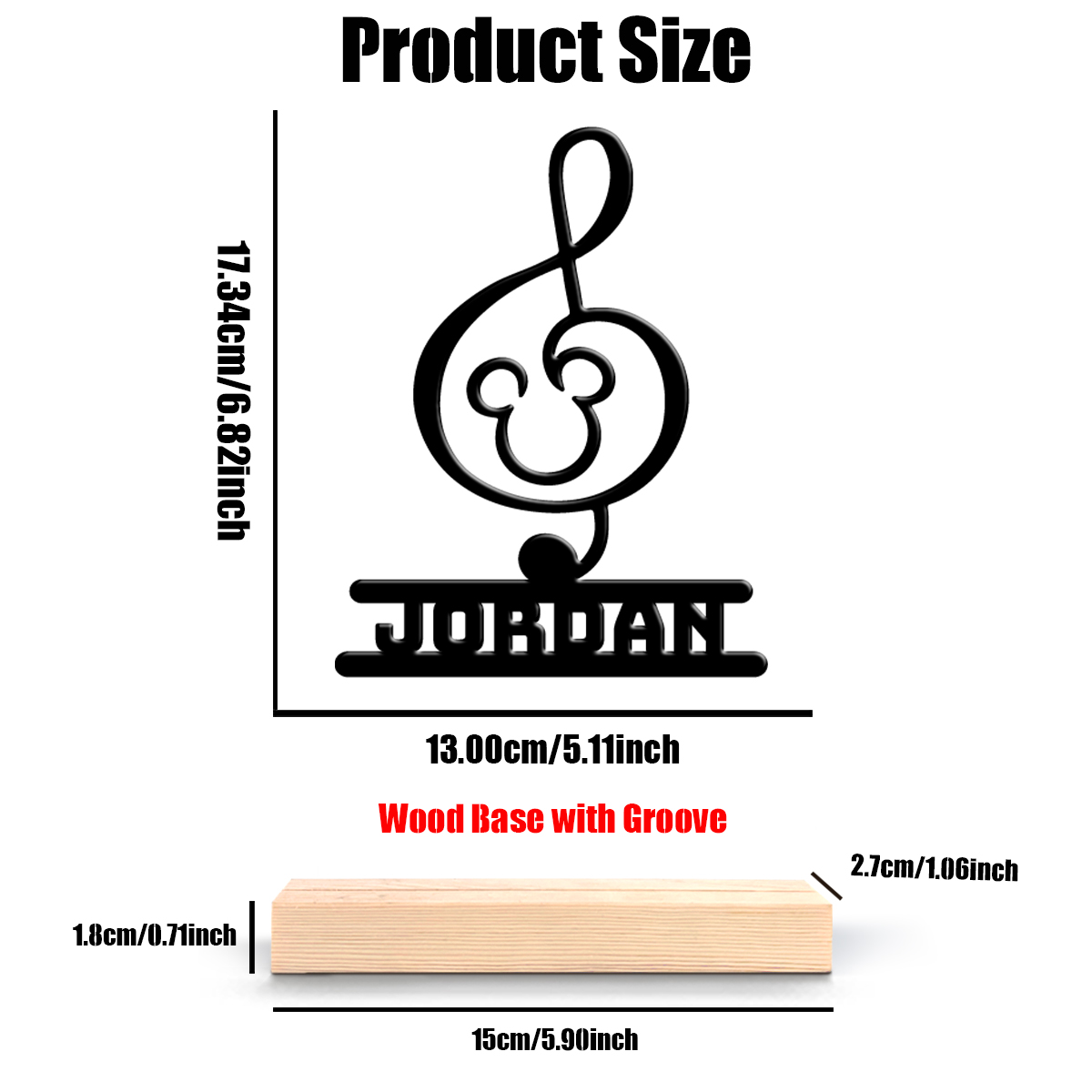 1Pc Csutom Name Musical Note W - Home Office Gifts review and price