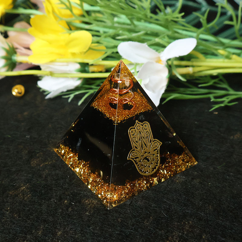 Hamsa Hand Resin Crystal Pyram - Home Office Gifts review and price