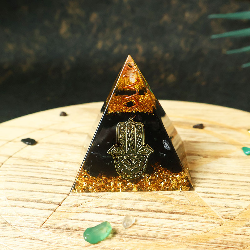 Hamsa Hand Resin Crystal Pyram - Home Office Gifts review and price
