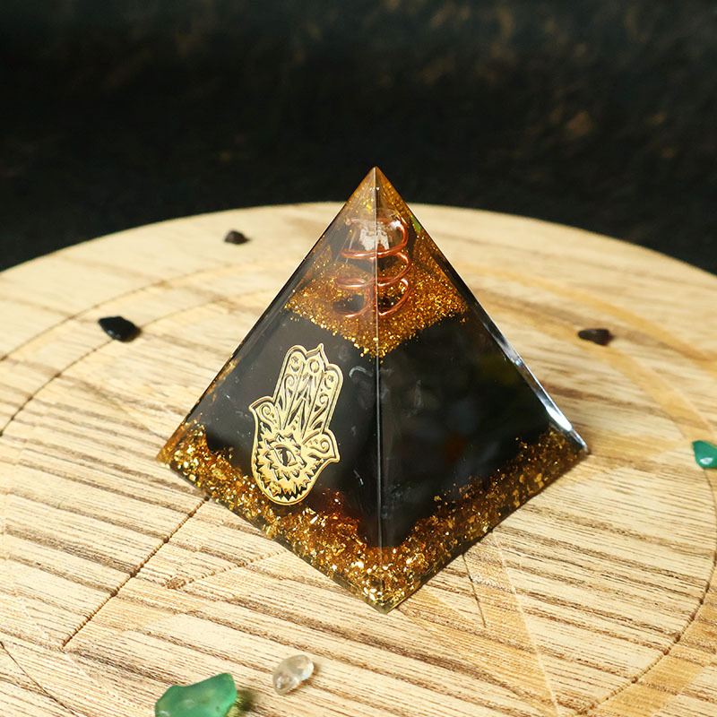 Hamsa Hand Resin Crystal Pyram - Home Office Gifts review and price