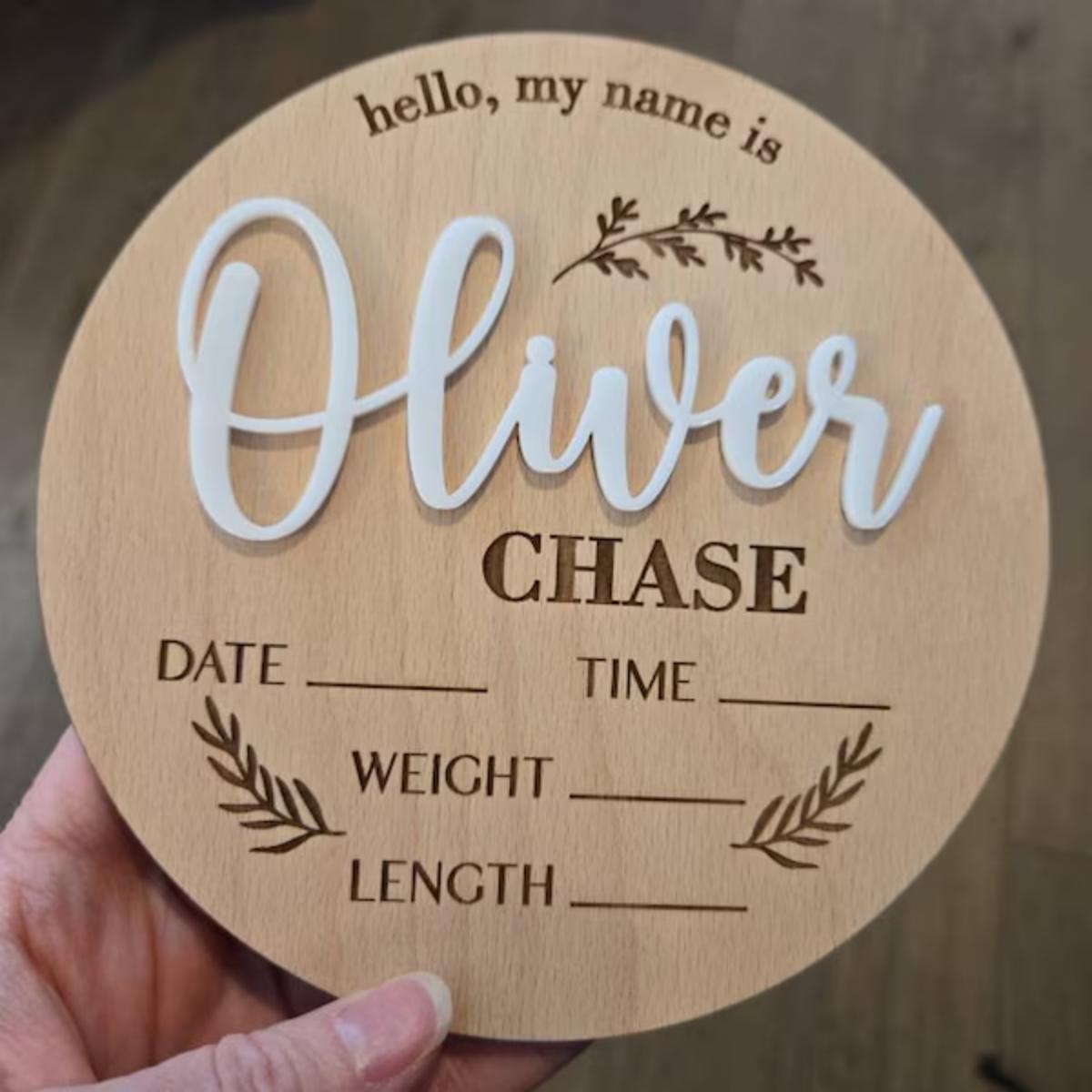 1Pc Custom Baby Announcement S - Home Office Gifts review and price