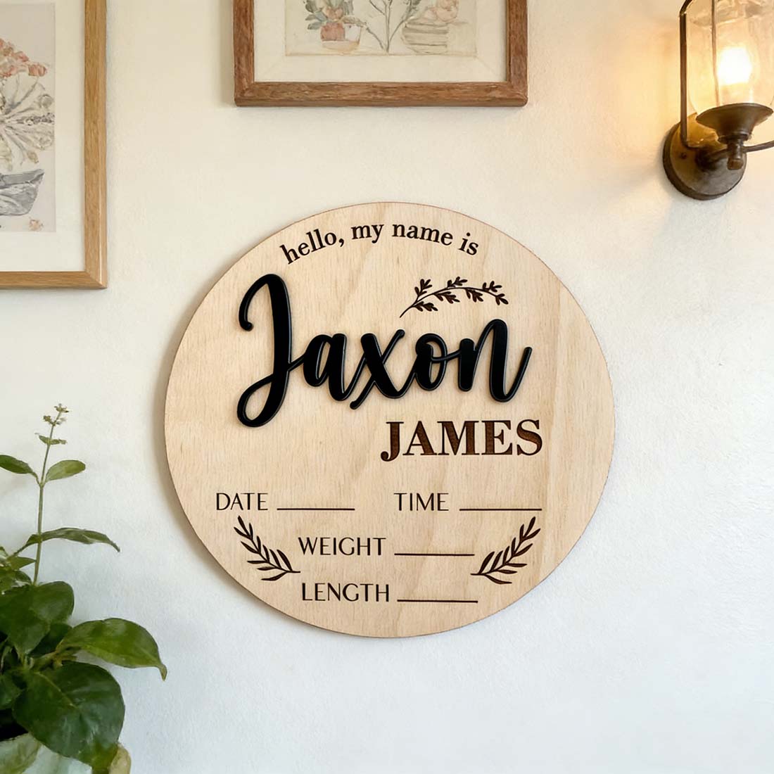 1Pc Custom Baby Announcement S - Home Office Gifts review and price