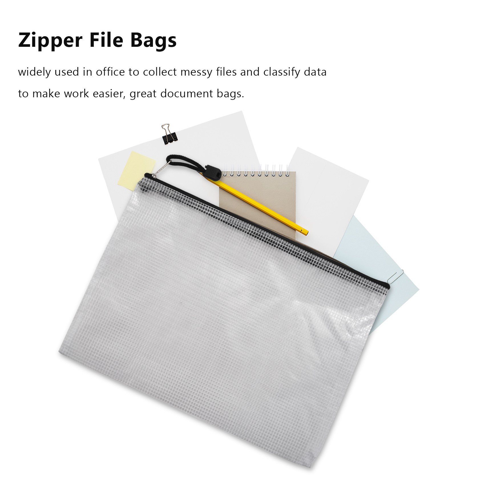 A01E-20Pcs B5 Zipper Document  - Home Office Bagas review and price