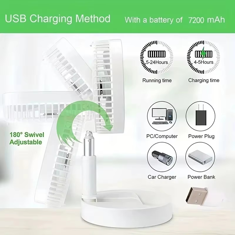 Retractable Fan Portable Mini  - Usb Desk Fan review and price