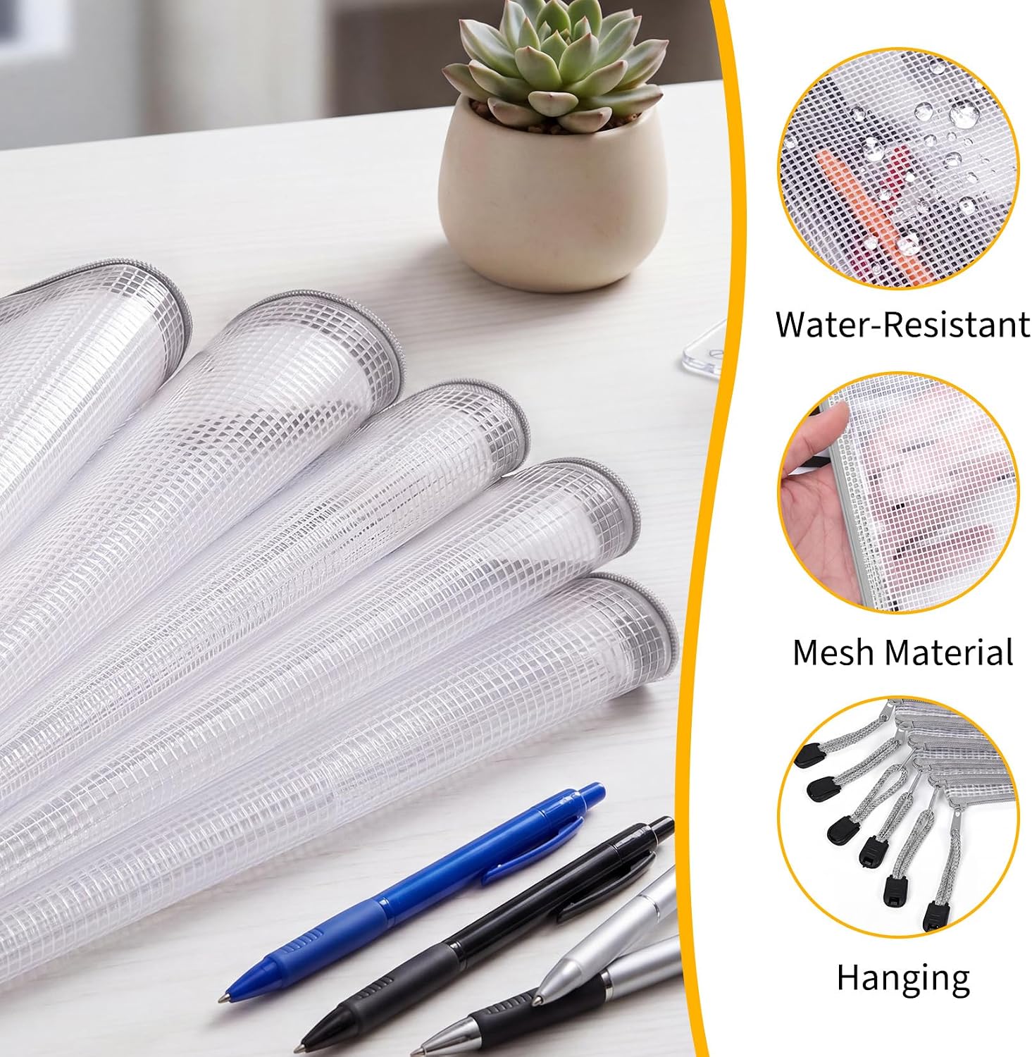 56-Pack Waterproof PVC Mesh Zi - Home Office Bagas review and price