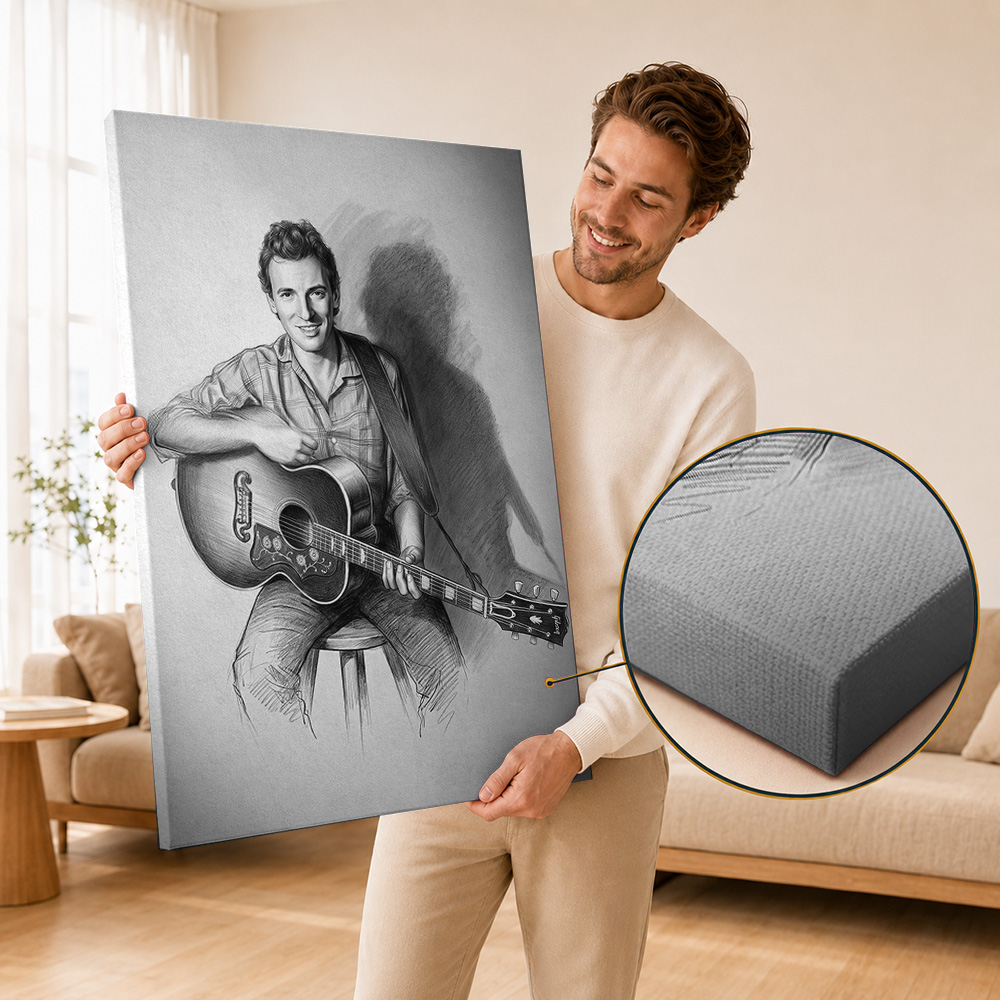 Bruce Springsteen Canvas Poste - Home Office Icon review and price