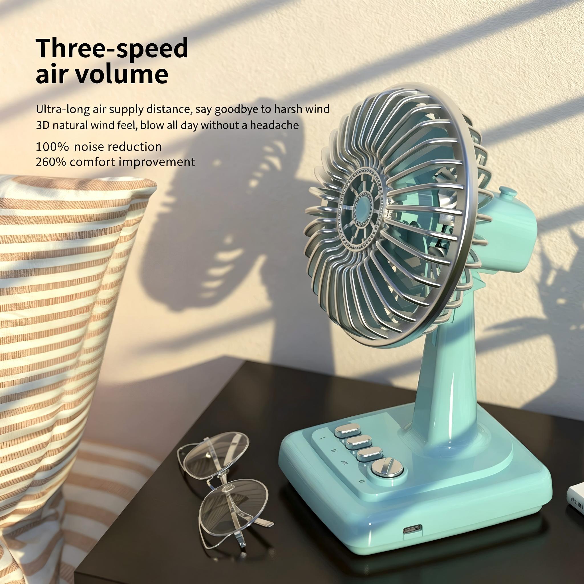 Retro Alloy Desktop Fan 3 Spee - Usb Desk Fan review and price