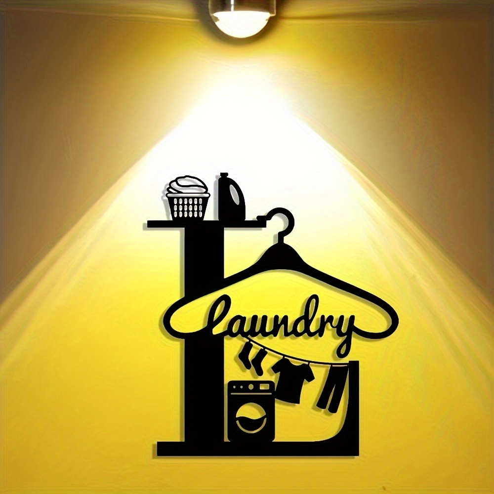 CIFbuy 2D Metal Wall Art Laund - Home Office Icon review and price
