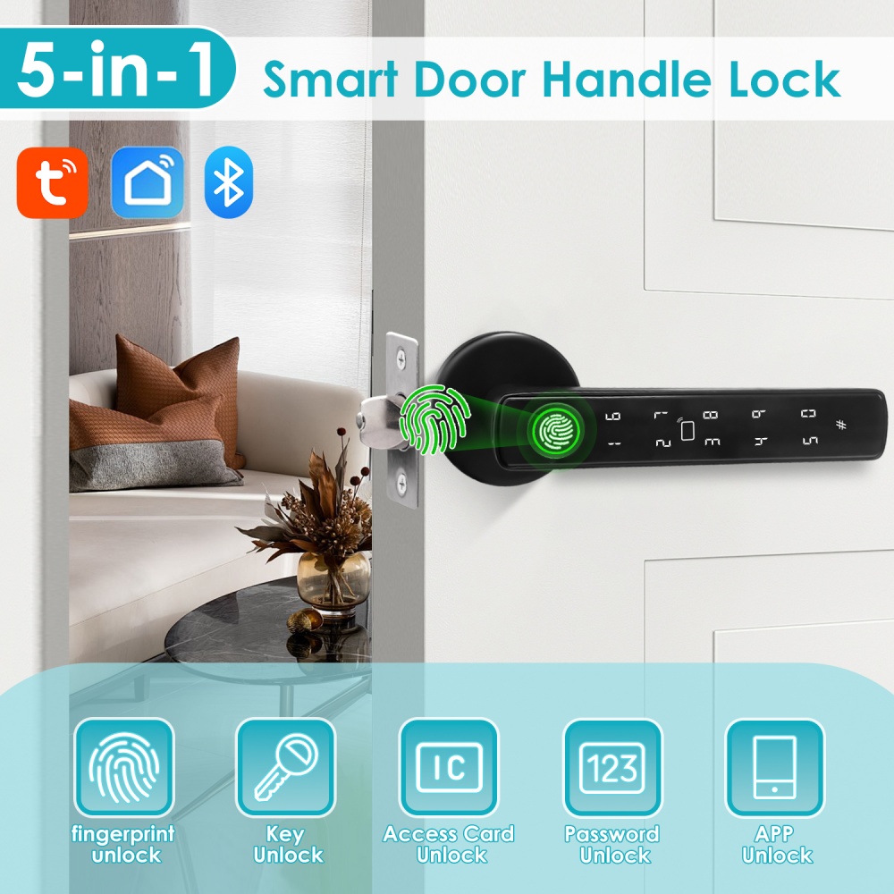 YFK Tuya 5-in-1 Smart Door Han - Home Office Immigration review and price