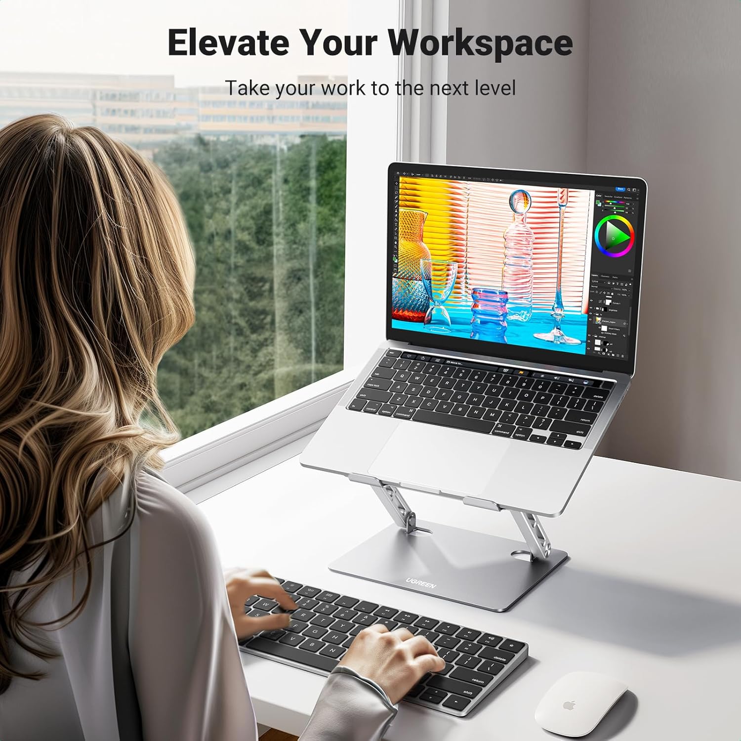 UGREEN Laptop Stand, Adjustabl - Laptop Stand Foldable review and price