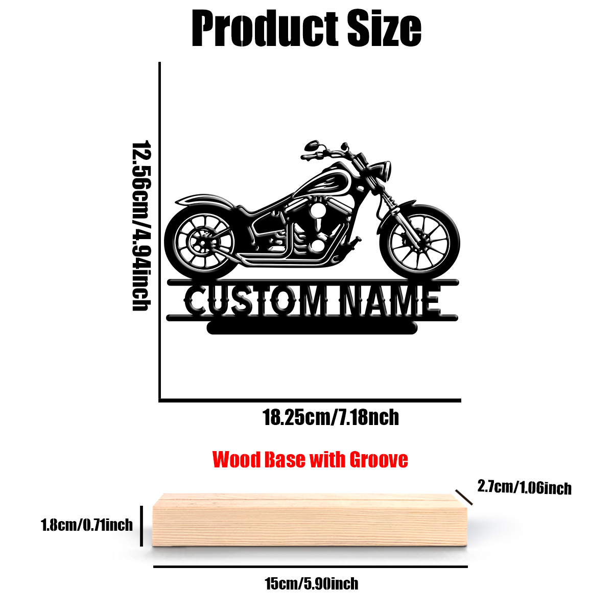 1Pc Csutom Name Road Motorbike - Home Office Gifts review and price
