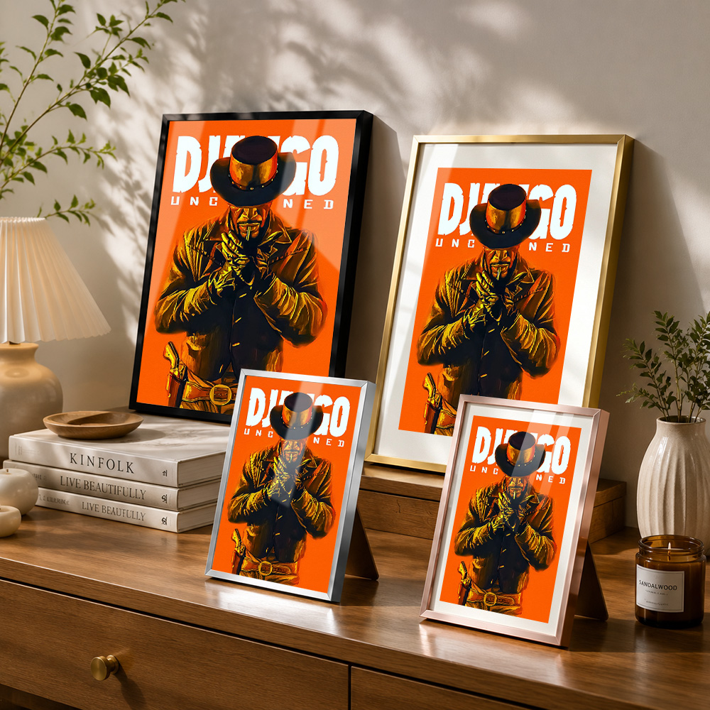 Django Unchained Movie Framed  - Home Office Icon review and price